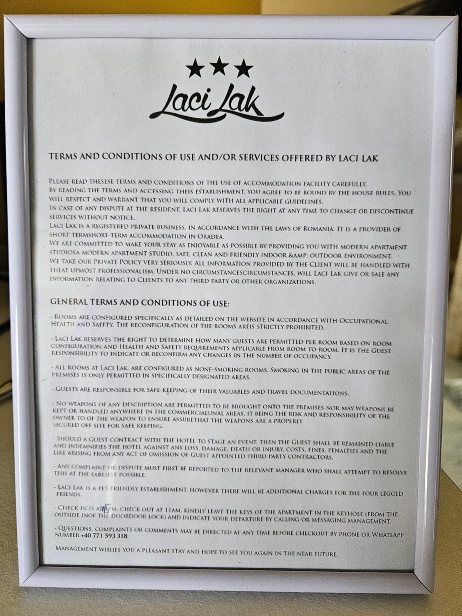 Laci Lak Modern Apartment Oradea Exterior foto